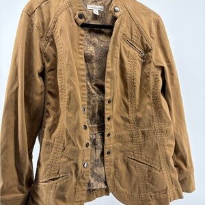 Coldwater Creek Carmel Button Up Front Jacket, Women's Size 18